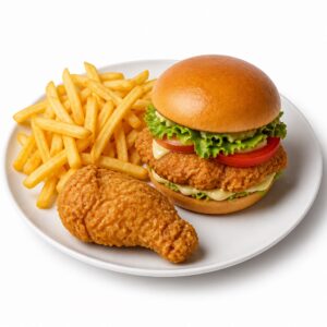 Chicken Welt Chickenburger Menü