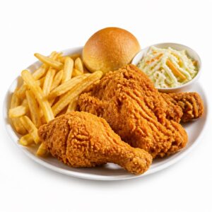 Chicken Welt - groß Crispy Broasted Menü
