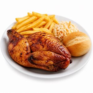 Chicken Welt - groß Grillhähnchen Menü