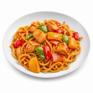 Curry Nudeln Süß-Sauer