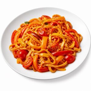 Curry Nudeln Tomaten-Paprika