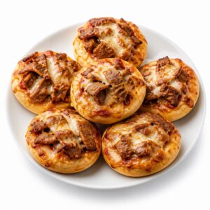 Pizzabrötchen mit Döner und Käse